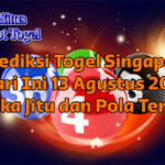 Grafik pola prediksi togel Singapore 13 Agustus 2025 menampilkan angka jitu 4D 7289 dan tren ekor genap seperti 9